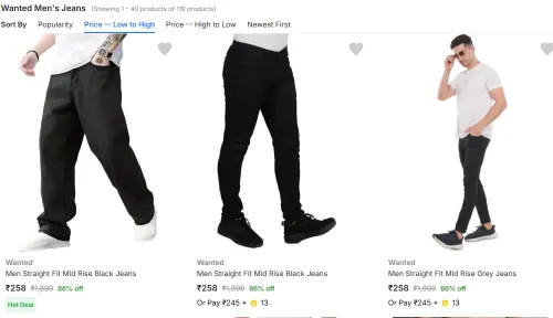 Image of Men loose Fit Pants From ₹258