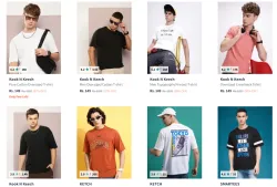 Men Oversize T-shirt Starting @ ₹149