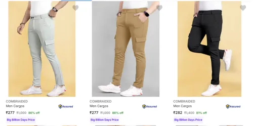 Image of Men Premium Cargos From ₹277