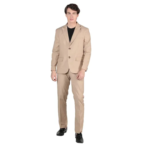 Image of DLANXA Men Regular Fit Formal Two Piece Coat Pant Suit Set