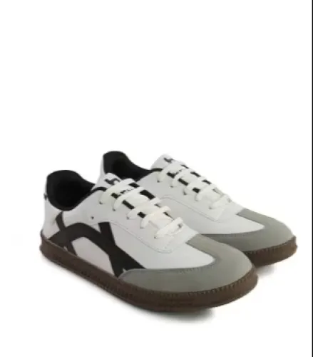 Image of Men Round-Toe Casual Shoes with Lace Fastening