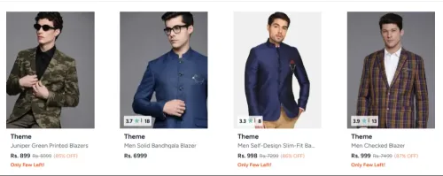 Image of Men's Blazers Starting at ₹899