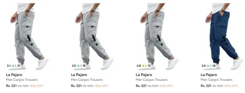 Image of Men's Cargo Starting at ₹221