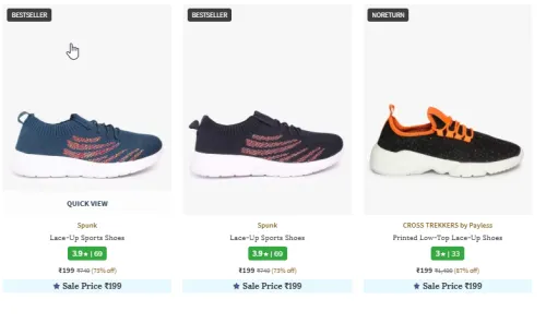 Image of Men's Casual Shoes Starting at ₹199