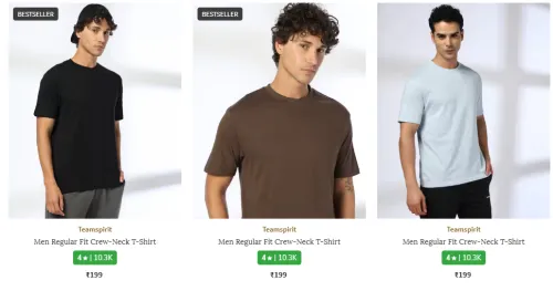 Image of Men's Clothing @ Under ₹199