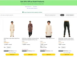 Mens Cloting Get 50% Off on Kisah Products .