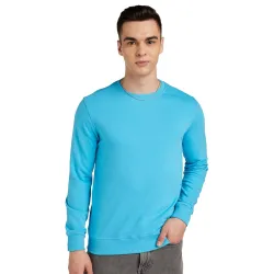 Amazon Brand - Symbol Mens Cotton Round Neck Winter Sweatshirt | Fleece Lined