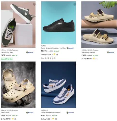 Image of Men's Footwear Upto 90% Discount 