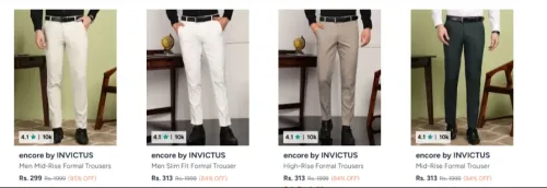 Image of Men's formal trouser starting at ₹299