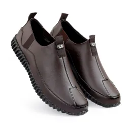 Men’s Genuine Leather Slip-On Casual Boat Shoes