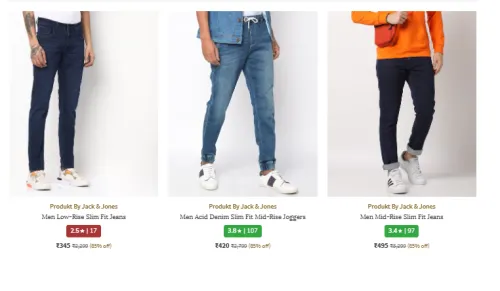 Image of Men's Jeans Starting at ₹345
