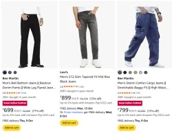 Mens jeans upto 77% Discount