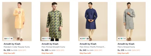 Image of Men's Kurta Starting at ₹239