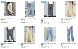 Mens loose fit jeans starting at ₹374