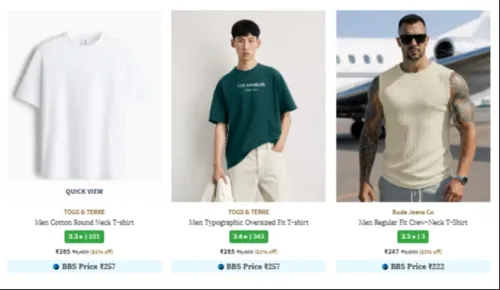 Image of Men's oversized t-shirt @ up to 81% discount