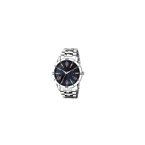 Image of Men's Premium Analog Watch and Stainless Steel Chain Strap