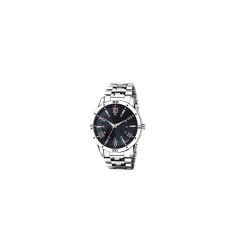 Mens Premium Analog Watch and Stainless Steel Chain Strap