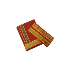 MenS Premium Pooja Dhoti With Gamcha