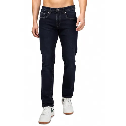 Image of Men's Regular Fit Black Denim Jeans