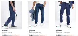 mens regularfit jeans starting @ ₹ 299