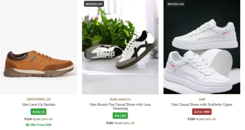 Image of MEN's shoes starting at ₹320