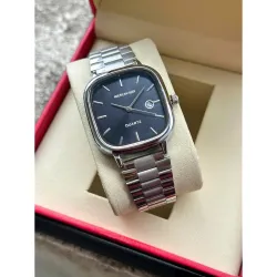 Mens Silver Stainless Steel Analog Watch