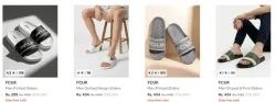 Mens sliders starting at ₹299