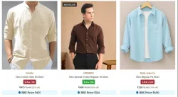 mens slim fit shirts @ 81% discount 