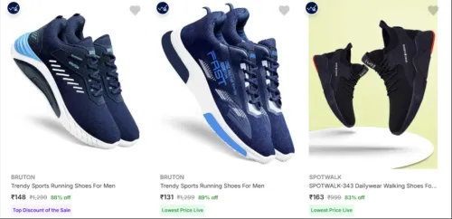 Image of Men’s Sports Shoes Starting @ ₹131