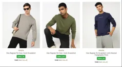 Mens sweatshirts starting ₹180