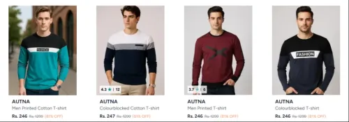 Image of MEN's t-shirt up to 81% discount