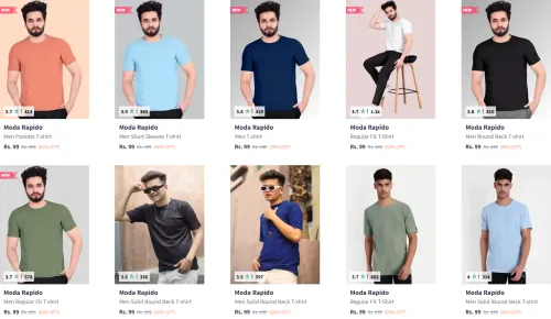 Image of Men's T-shirts starting @ ₹99