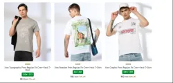 Mens T-shirts Starting at ₹81