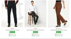 Mens trousers starting at ₹225