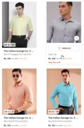 The Indian Garage Co. Men Formal Shirt Flat 82% Discount
