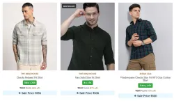 Men Shirt Minimum 70% Discount