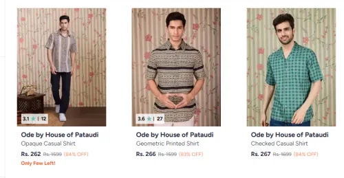 Image of Men Shirt Starting @ ₹262