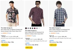 Men Shirt Starting @ ₹332