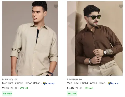 Image of Men Shirt Starting @ ₹565