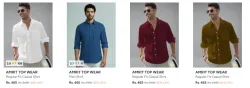 Men shirts at minimum 81% Discount 
