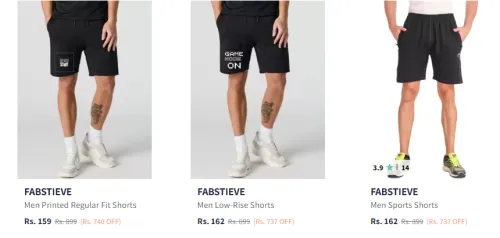 Image of Men Shorts Starting @ ₹159