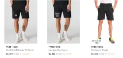 Men Shorts Starting @ ₹159