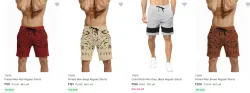 Men Shorts Starting @ ₹191