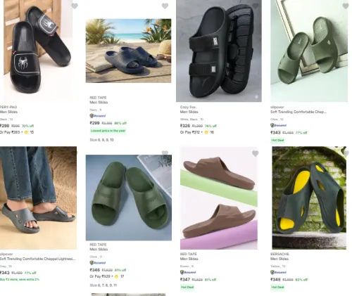 Image of Men Slide Starting @ ₹298