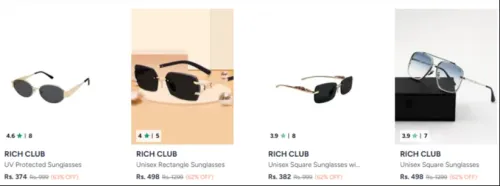 Image of Men sunglasses at minimum 63% Discount 