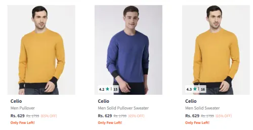 Image of Men Sweater Minimum 60% Discount