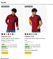 Men T-shirt at just ₹94
