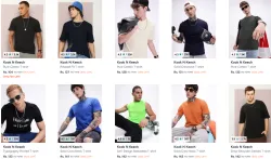 Men T Shirt starting @ ₹104