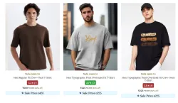 Men T-Shirt Starting @ ₹225