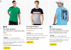 Men T-shirt Starting @ ₹259